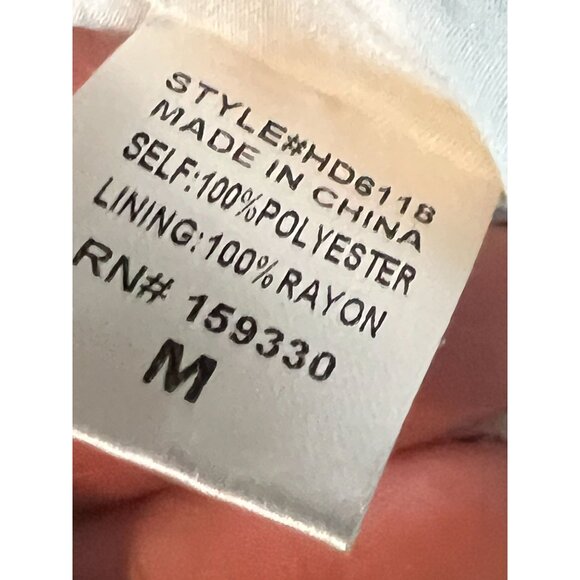 Heyson Polka Dot Spaghetti Strap Maxi Dress Peach White Medium Boho Cottage Core - Picture 4 of 5